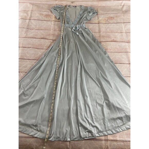 Vintage Rosa Pulea-Szule Lily Of France Front Tie bath Robe - Petite - Picture 3 of 12